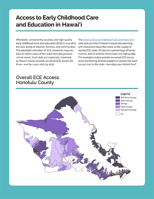 Mapping Access to Affordable Early Childhood Education and Care 2021 report